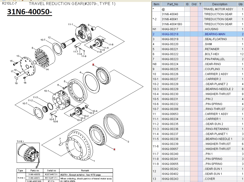 31N6-40050 R210LC-7 CER